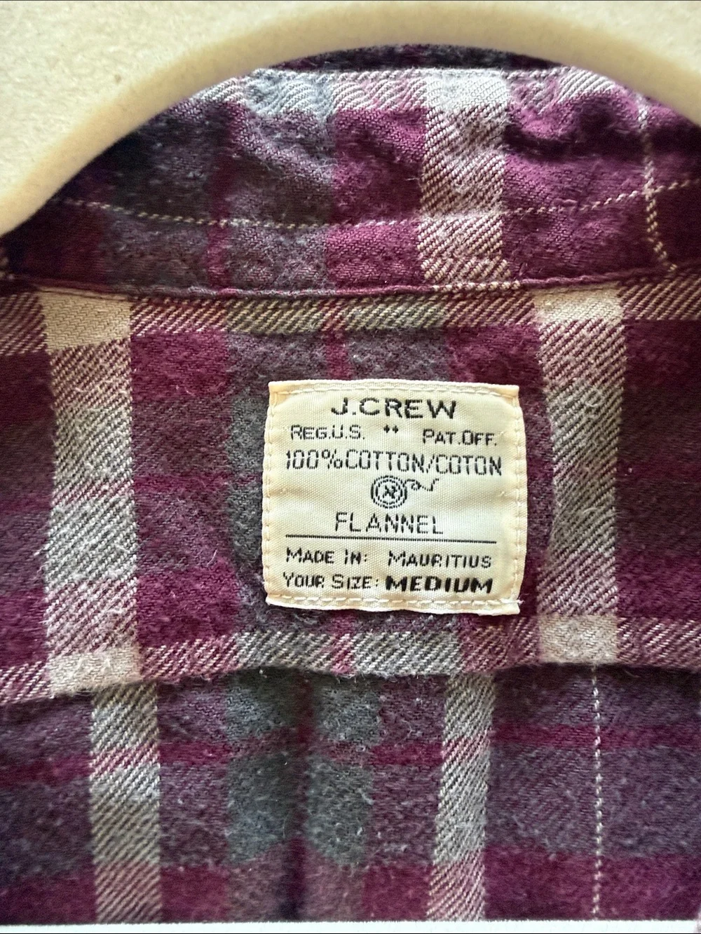 Vintage J Crew 100% Cotton Flannel